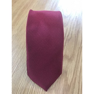 Cà vạt cao cấp đỏ mận vân chéo chìm