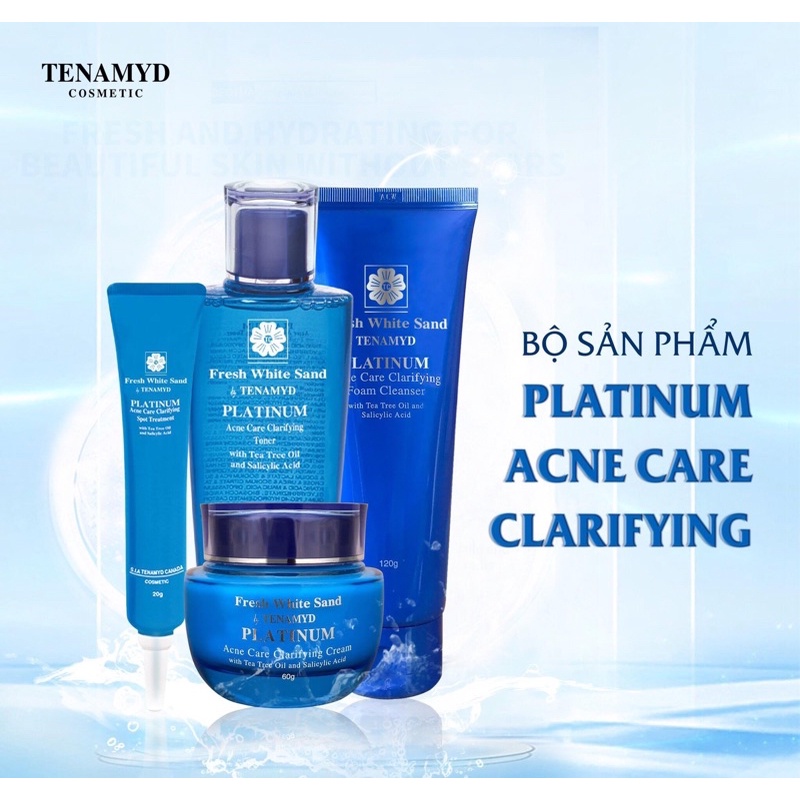 Bộ sản phẩm ngăn ngừa và giảm mụn Tenamyd Canada - Platinum Acne Care Clarifying Tenamyd Canada