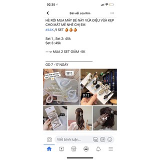 Set kẹp tóc