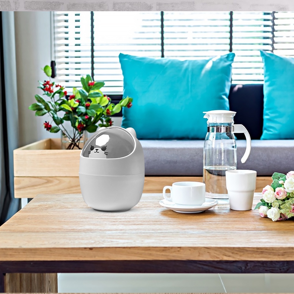 Thùng rác lật mini để bàn trang trí đẹp