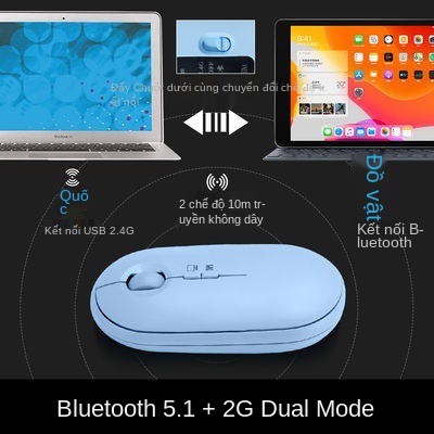 Chypec Bluetooth, không dây, chuột kép, câm imad ipad ipad mac, máy tính, văn phòng phim,