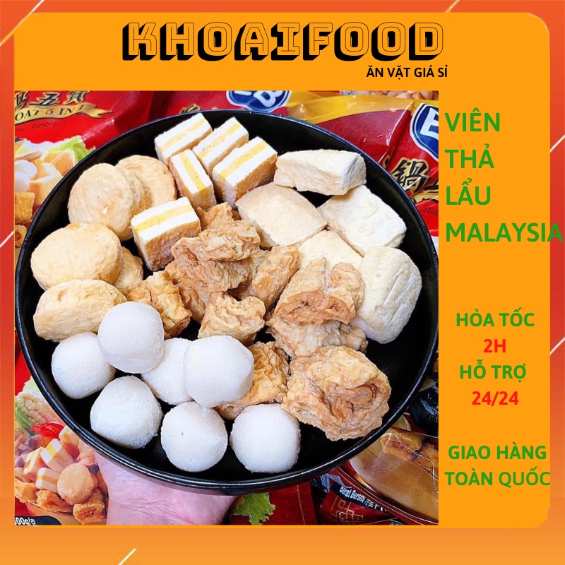 Set Viên thá lẩu malaysia mix các vị ngon nhất hiện tại (túi 500g)