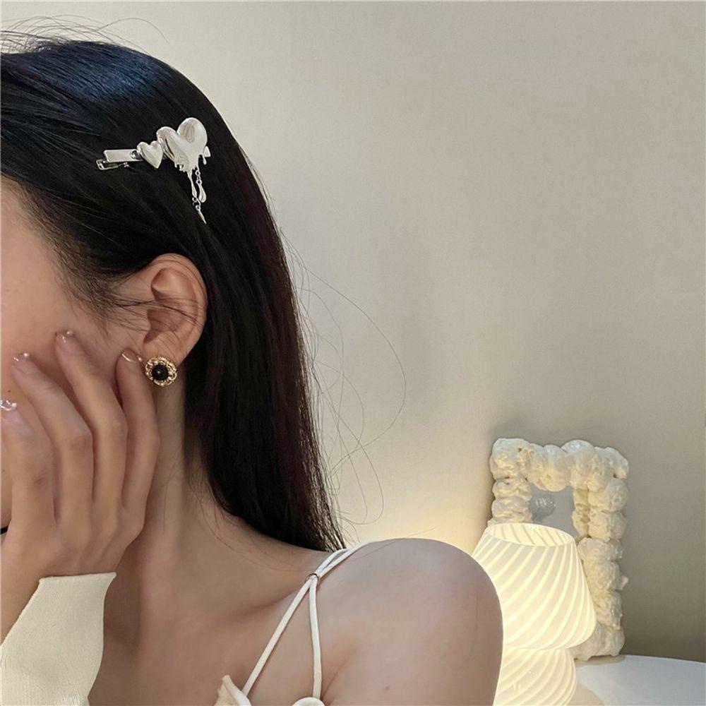 Kẹp Tóc Hình Trái Tim Bằng Hợp Kim Thời Trang VANES1