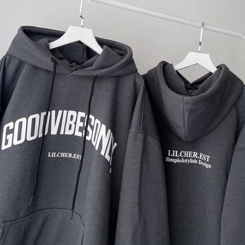Áo hoodie nỉ lót bông Goodvibes unisex 2tclothes