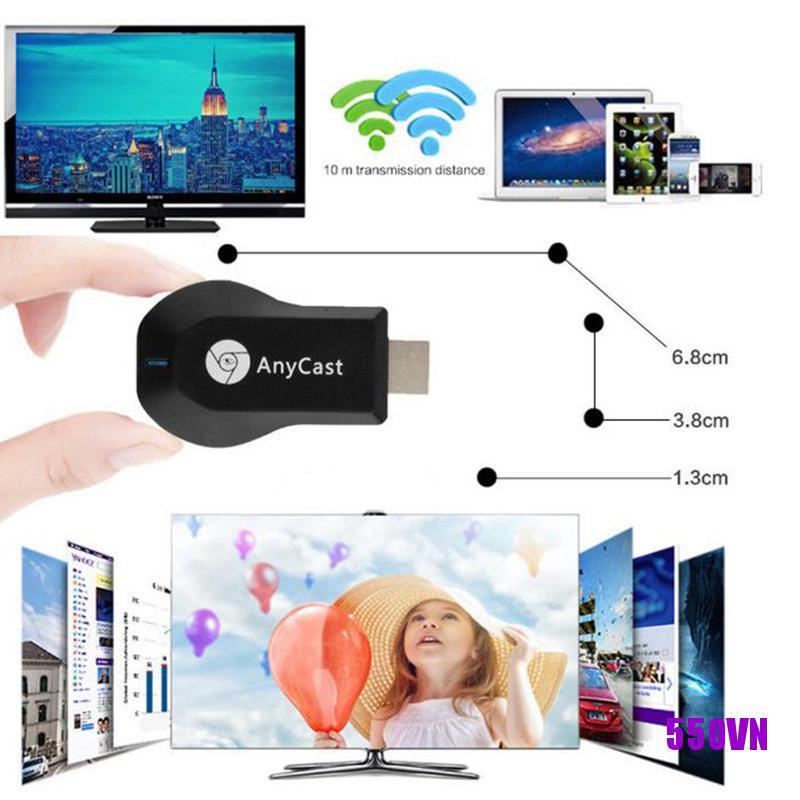 Thiết Bị Chia Sẻ Hình Ảnh Wifi M9 Plus Anycast 1080p Miracast