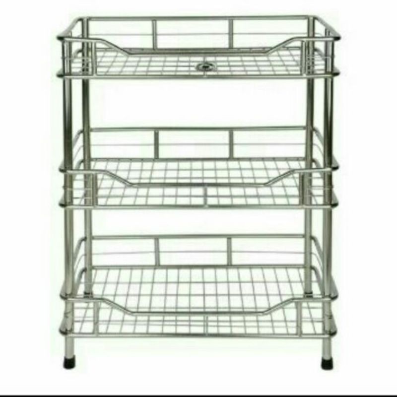 Kệ  3 tầng inox 201