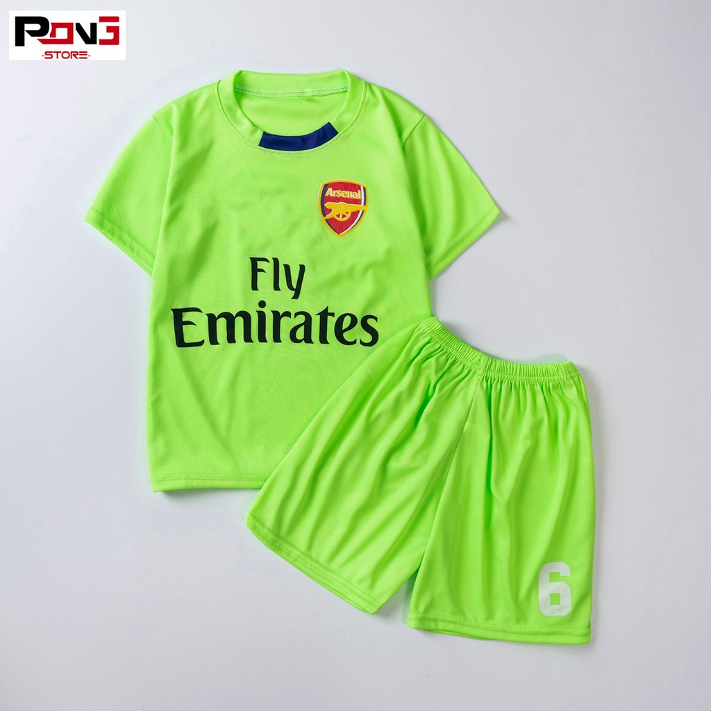 Bộ quần áo bóng đá trẻ em nam,nữ CLB Arsenal  chất thun lạnh  cho các bé từ 2 đến 15 tuổi  của Pong__store