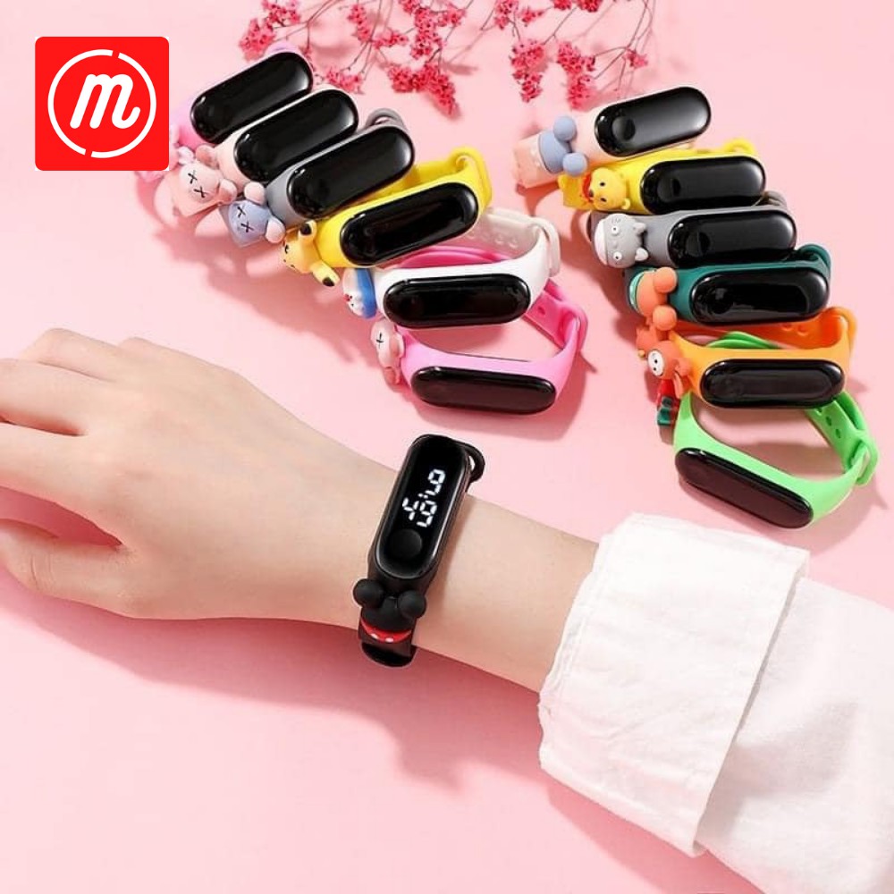 Đồng hồ điện tử hình thú ZGO Disney chống nước, màn hình led, cảm ứng 1 chạm, chất liệu silicon siêu bền, nhẹ_MAGNET