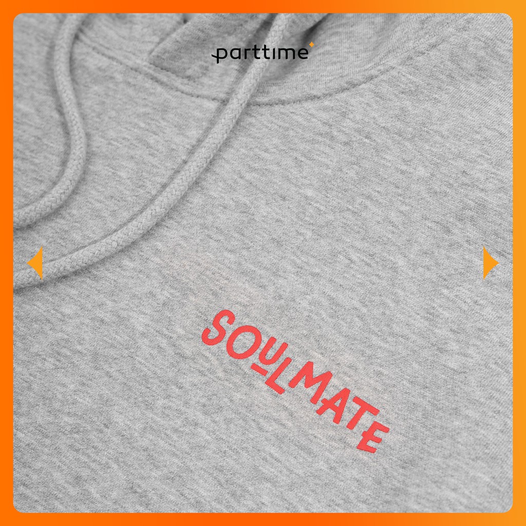 ÁO Hoodie Unisex Soulmate Tay Dài Dáng Rộng Thời Trang⚡SIÊU HOT⚡Áo Nỉ Có Mũ Nam Nữ Cotton Mềm Mại Chính Hãng Parttime | BigBuy360 - bigbuy360.vn