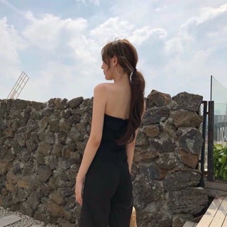 jumpsuits Cúp Ngực Quần Suông Dài