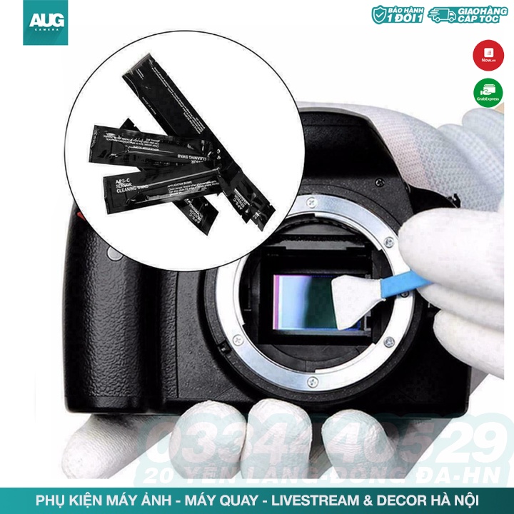 Que Vệ Sinh SENSOR cảm biến SIÊU SẠCH Sensor máy ảnh đã tẩm sẵn dung dịch , ống kính - Full frame & Crop