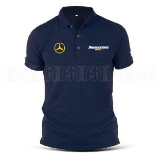Áo thun polo in hình Bridgestone Mercedes cho nam