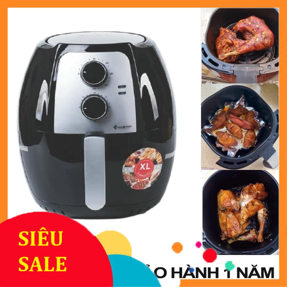 NỒI CHIÊN KHÔNG DẦU CHEF&CHEF 7,5L vs 6,5L và 5,5L BẢO HÀNH 12 THÁNG