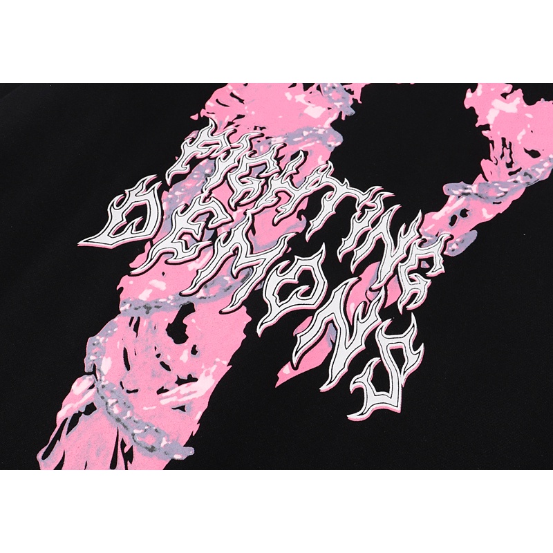 Vlone Áo Hoodie Vải Lông Cừu In Chữ V Thời Trang Cá Tính