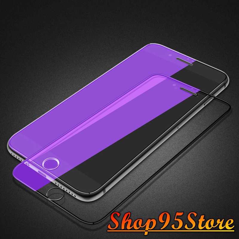 Cường Lực ánh Tím Chống Mỏi Mắt, Chống Tia UV iphone 5 /5s /5se Iphone 6/6s Iphone 6plus/6splus Iphone 7plus 8 plus ...