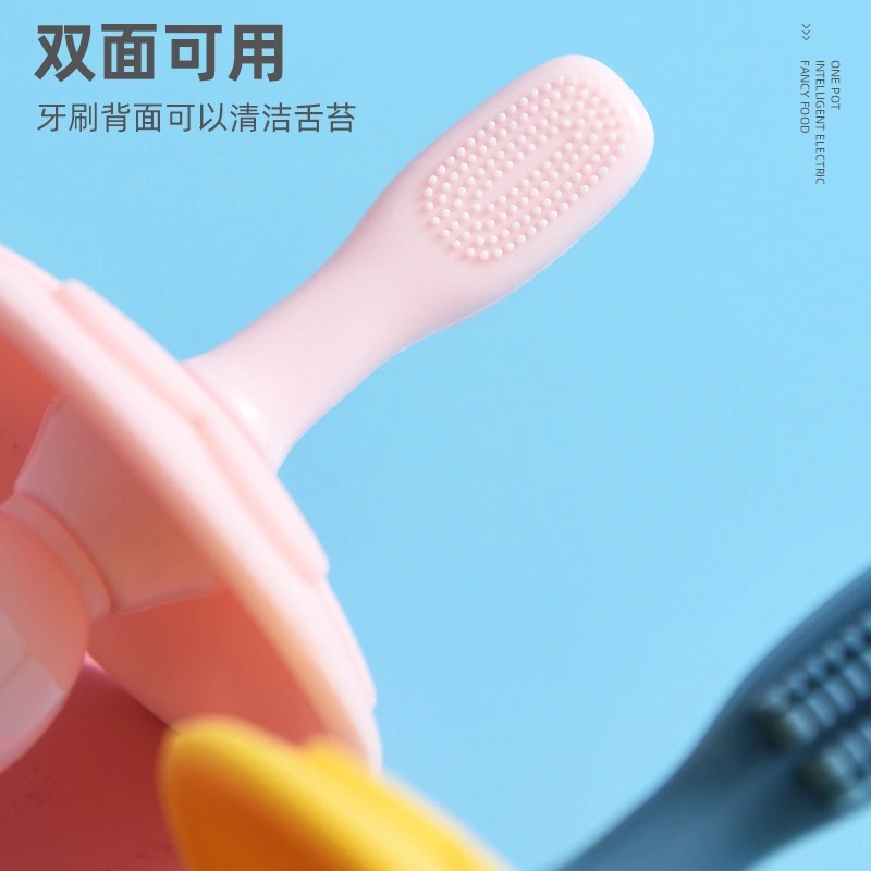 Bàn chải tập đánh răng bằng silicon mềm cho bé