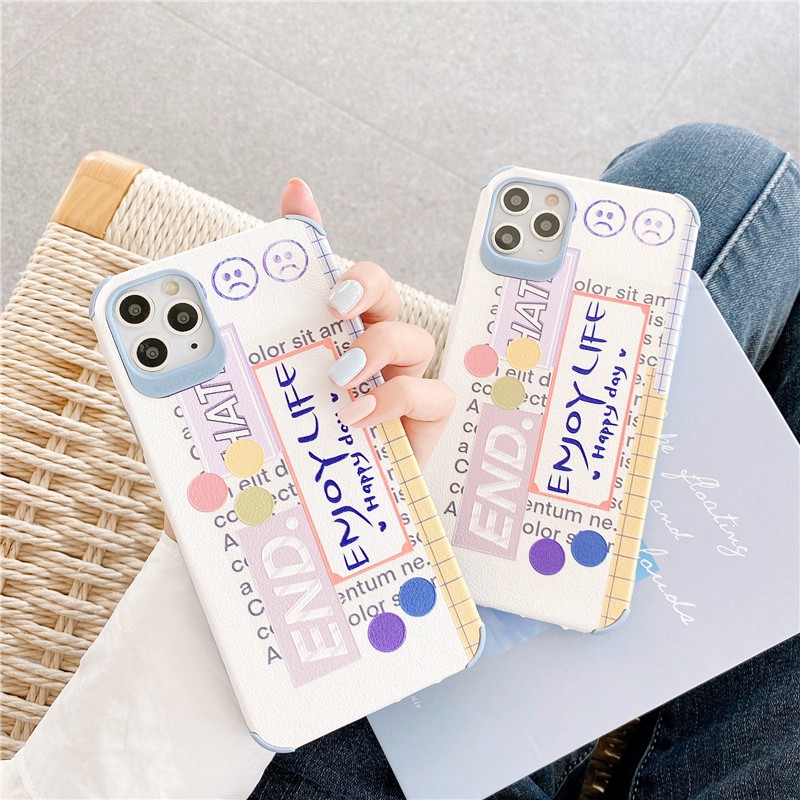Ốp lưng iphone Enjoy Life da viền chống va đập 5/5s/6/6plus/6s/6splus/7/7plus/8/8plus/x/xr/xs/11/12/pro/max/plus/promax | BigBuy360 - bigbuy360.vn
