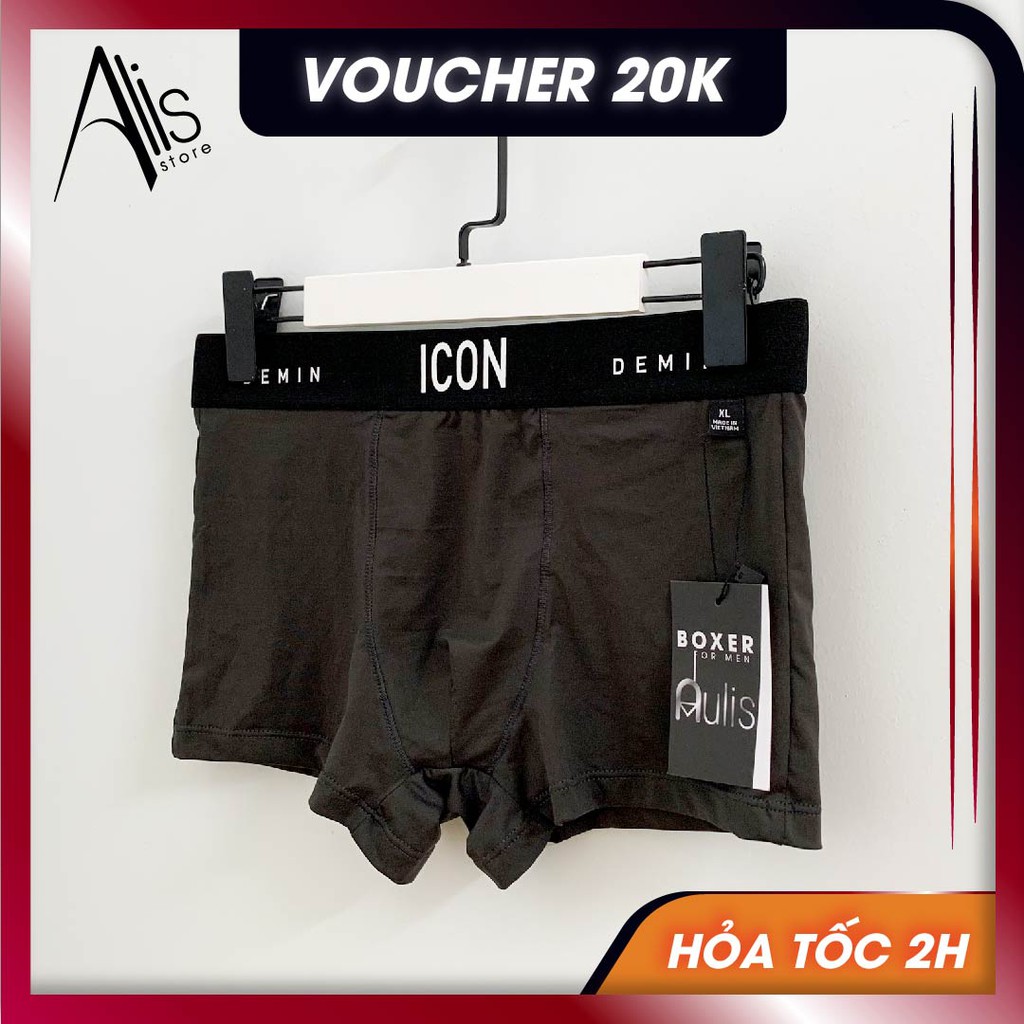 Quần lót nam dạng Boxer ICON DENIM (Thun lạnh xịn / Bản giới hạn / Che tên SP)