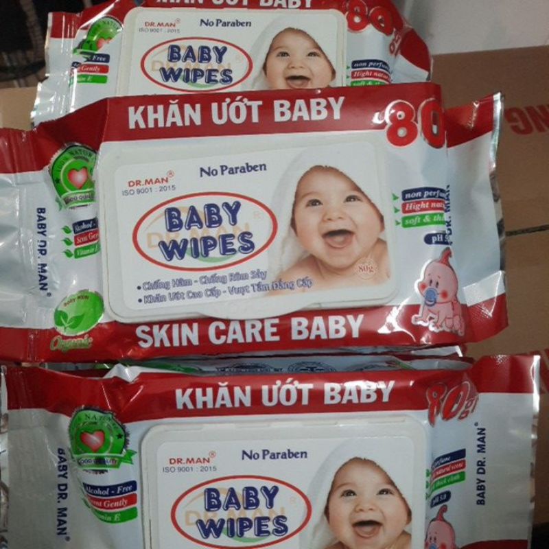 Thùng 50 gói khăn ướt baby wipes(trợ ship 70k)