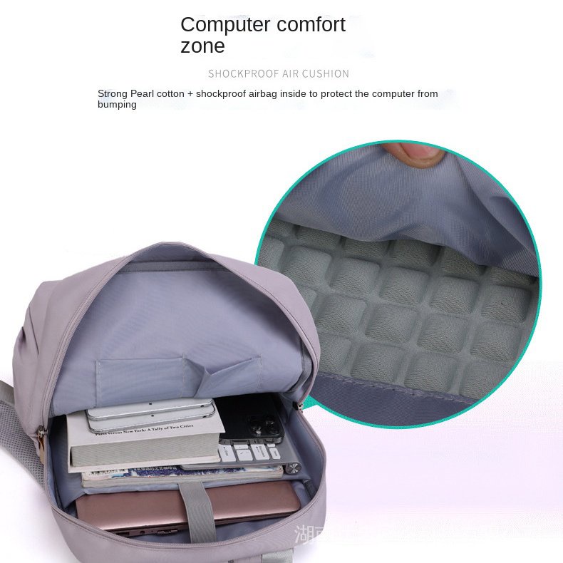 Ba lô máy tính xách tay Nữ 14 15 inch Ba lô Máy tính Không thấm nước Chống nước Chống mài mòn Ba lô Nữ