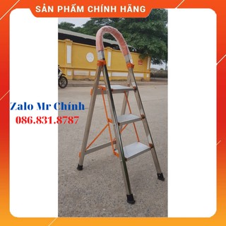 [ HÀNG LOẠI 1 ] Thang ghế nhôm 3 bậc inox cao cấp, thang nhôm ghế gia đình - Bảo hành 24 tháng [ SẴN HÀNG ] MỚI NHẤT