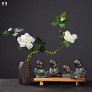 Màu tím cát sáng tạo Thiền sư nhỏ, trang trí thú cưng trà, cắm hoa, nội thất nhà để bàn nghệ thuật gốc rễ cây