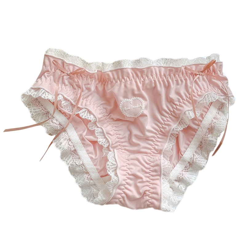 XIXI Quần Lót Phối Ren Đính Nơ Phong Cách Lolita Thời Trang Mùa Hè Cho Nữ
