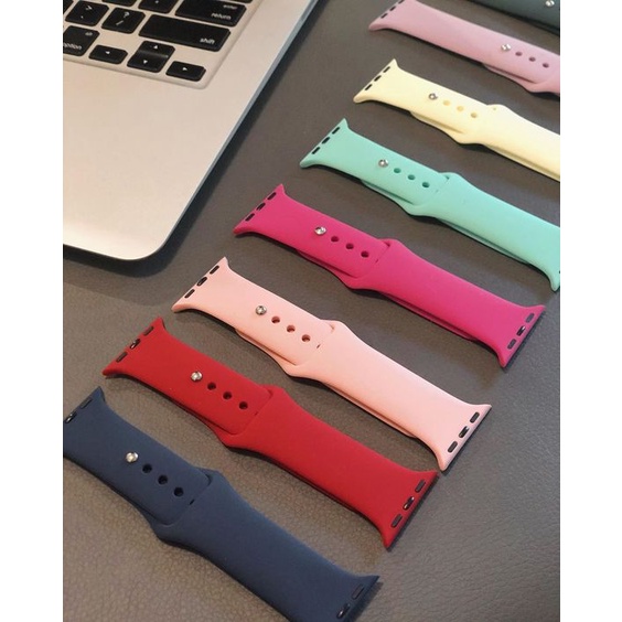 Dây cao su dành cho Apple watch đồng hồ thông minh cao cấp, thời trang, fashion, đẳng cấp Series 1/2/3/4/5/6/SE - EMMy