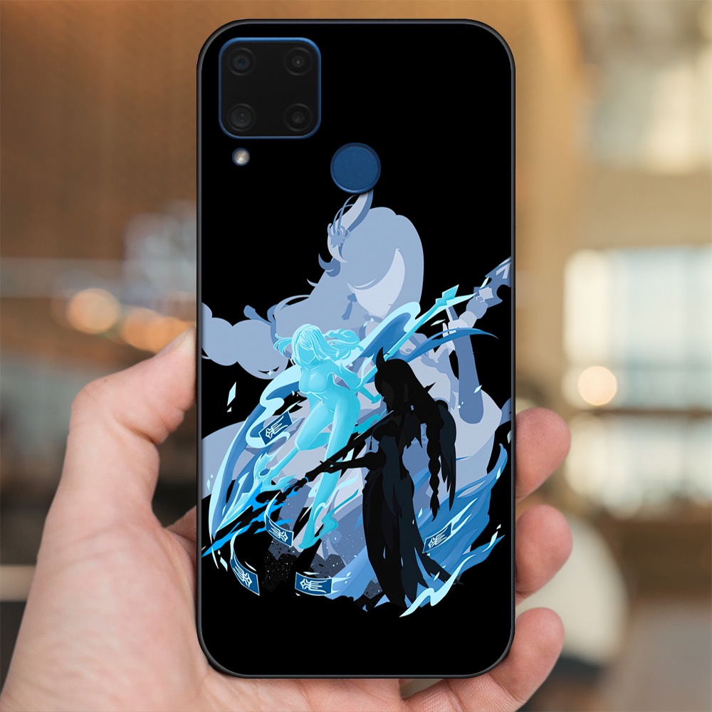 Ốp lưng Realme C15 viền đen in hình Shenhe Genshin Impact