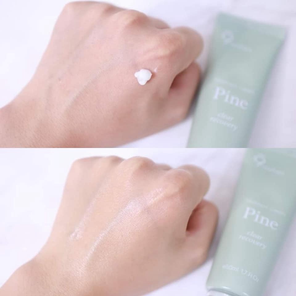 Kem Dưỡng Ẩm, Ngừa Mụn, Thu Nhỏ Lỗ Chân Lông Và Phục Hồi Da 9 Wishes Pine Clear Recovery Treatment Cream 50ml