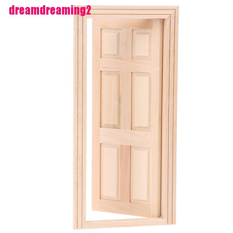 Cửa gỗ trang trí nhà búp bê xinh xắn chất lượng cao