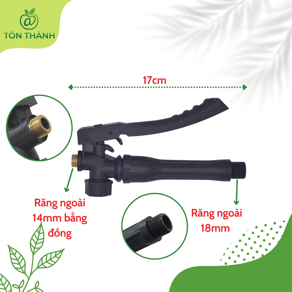 TAY BÓP ĐEN BÌNH XỊT ĐIỆN NHỰA 1 ĐẦU THAU VÀ LOẠI NÂNG CẤP TIM BẰNG THAU HÀNG ĐẸP BỀ