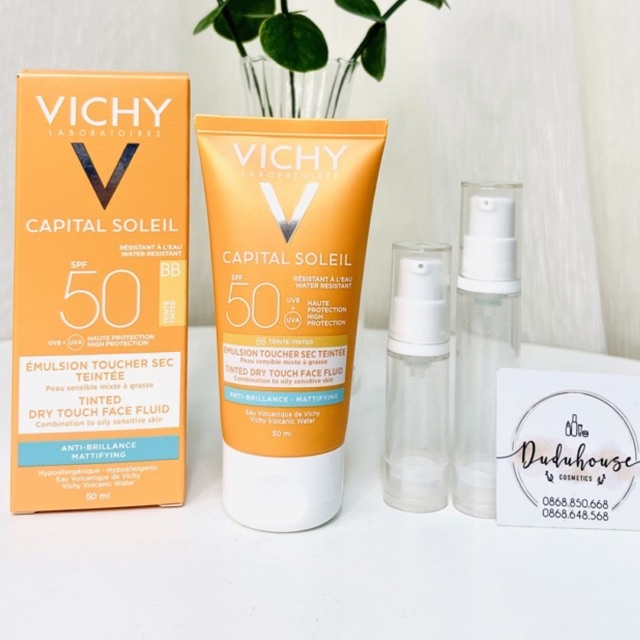 Kem chống nắng có màu Vichy Ideal Soleil BB Emulsion SPF50 50ml