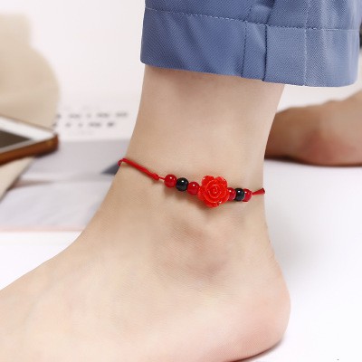 Lắc chân thắt dây đỏ handmade phong cách và cá tính 2019 | BigBuy360 - bigbuy360.vn