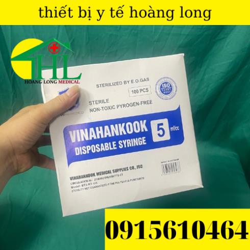 Bơm tiêm 1 lần Vinahankook 5ml