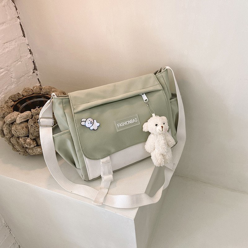 Túi đeo chéo đi học nữ CHEN, tui tote bag vải canvas đựng sách vở a4 laptop phong cách unisex TX10