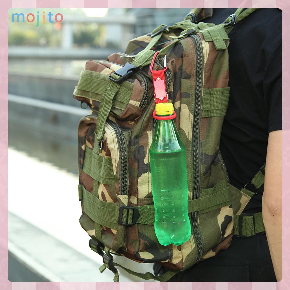 MOJITO Sports Outdoor Rubber Kettle Buckle Hiking Carabiner Water Bottle Holder