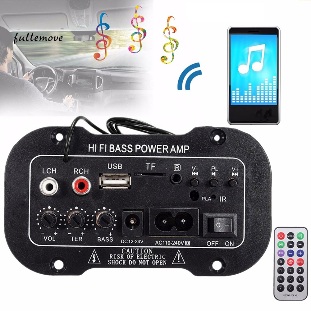 Bộ Thiết Bị Khuếch Đại Âm Thanh Mini Bluetooth 2.1 + Edr Hifi 5 Inch Cho Xe Hơi