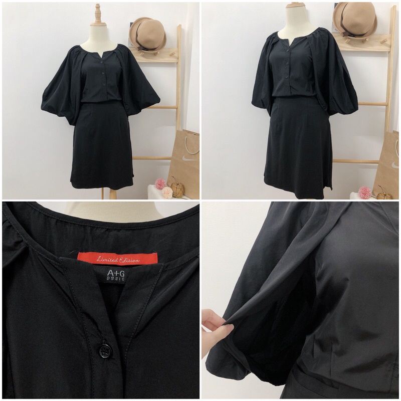 Đầm vin sơ mi chanh xả tắc