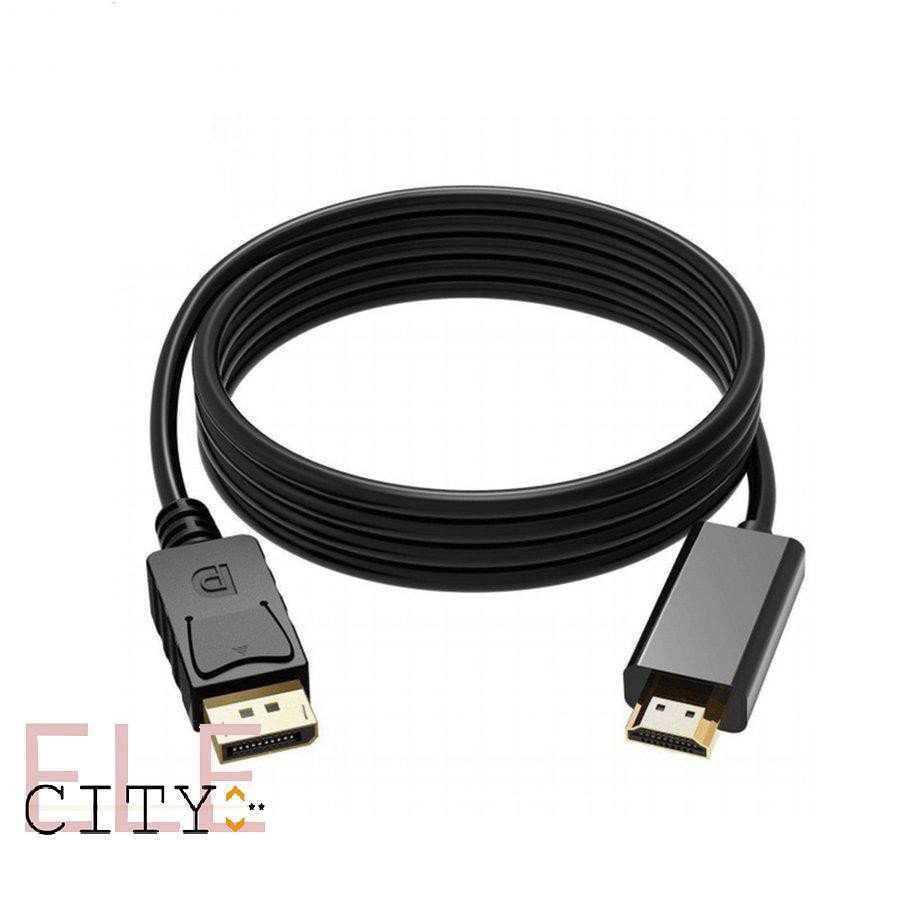 Cáp chuyển đổi 1.8M cổng hiển thị DP đầu cắm sang HDMI 4K cho máy tính xách tay máy tính bàn TV