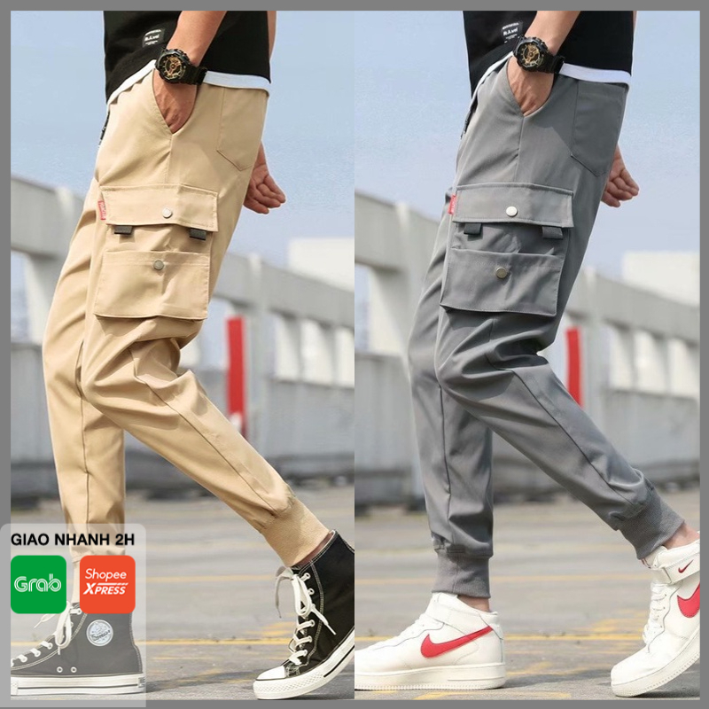 Quần jogger nam FUNS TT33.0 Quần thể thao kaki dài túi hộp jogger bó ống phong cách Hàn Quốc cho mùa xuân hè