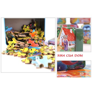 Ghép Hình 100 Mảnh Hộp Sắt
