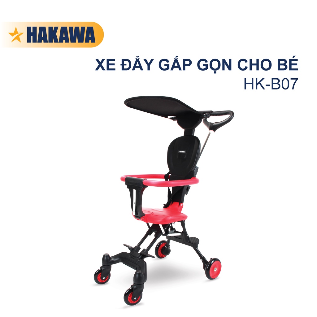 Mã LIFEMALL25044 giảm 15% đơn 250K Xe đẩy gấp gọn cho bé HAKAWA HK-B07 -