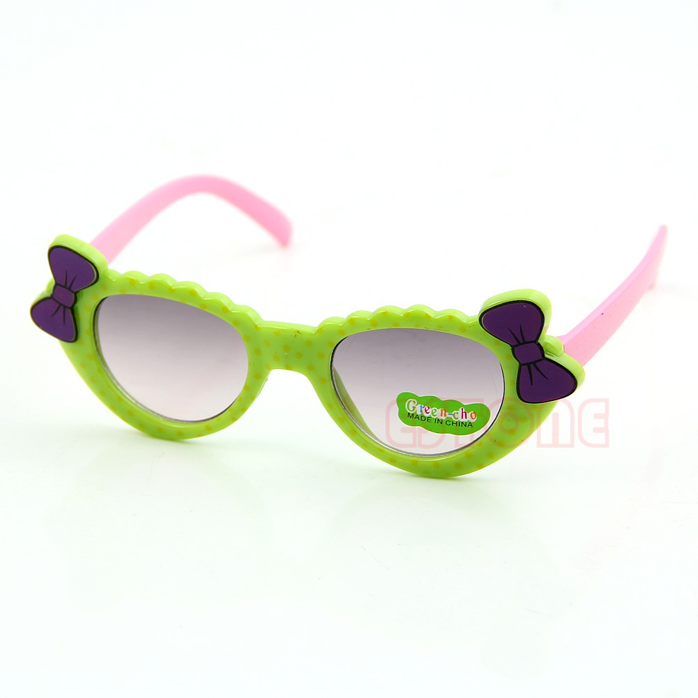 Lovely Bébé Garçons Filles Lunettes De Soleil Pour Enfants Verre Noeud UV 400