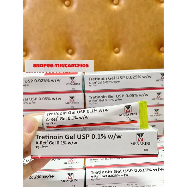 Gel Aret Tretinoin Giảm mụn, mờ thâm , chống lão hóa .