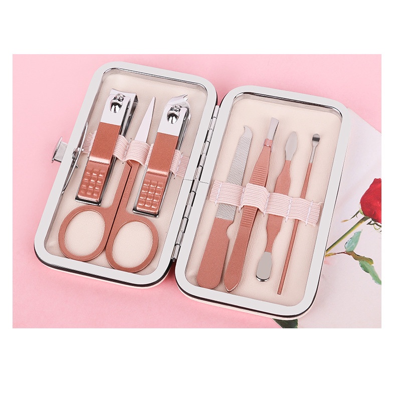 Bộ bấm móng tay 7 món thép không gỉ, bộ cắt móng tay cao cấp nữ tính BHTT20