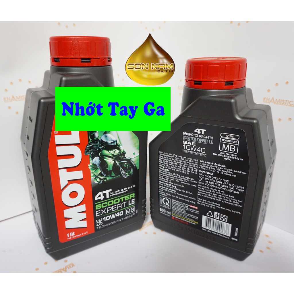 Nhớt xe tay ga MOTUL SCOOTER EXPERT LE - Chính hãng nhà phân phối