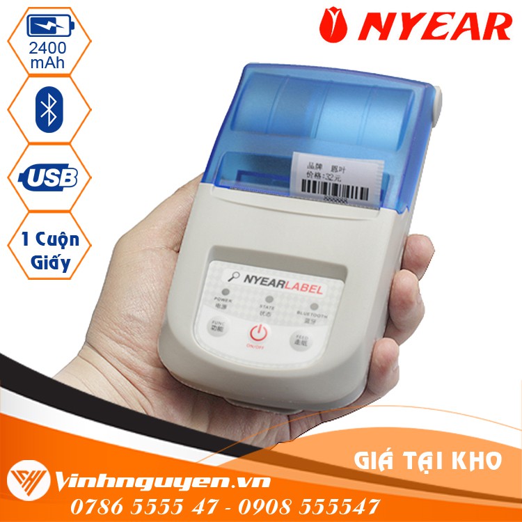 Máy in mã vạch Nyear NP100L [Không dây - Cầm Tay] | BigBuy360 - bigbuy360.vn