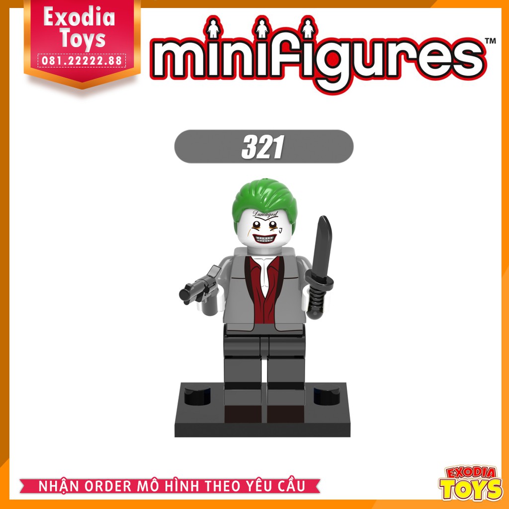 Xếp hình Minifigure DC Comics Biệt đội cảm tử Suicide Squad - Đồ Chơi Lắp Ghép Sáng Tạo - X0122