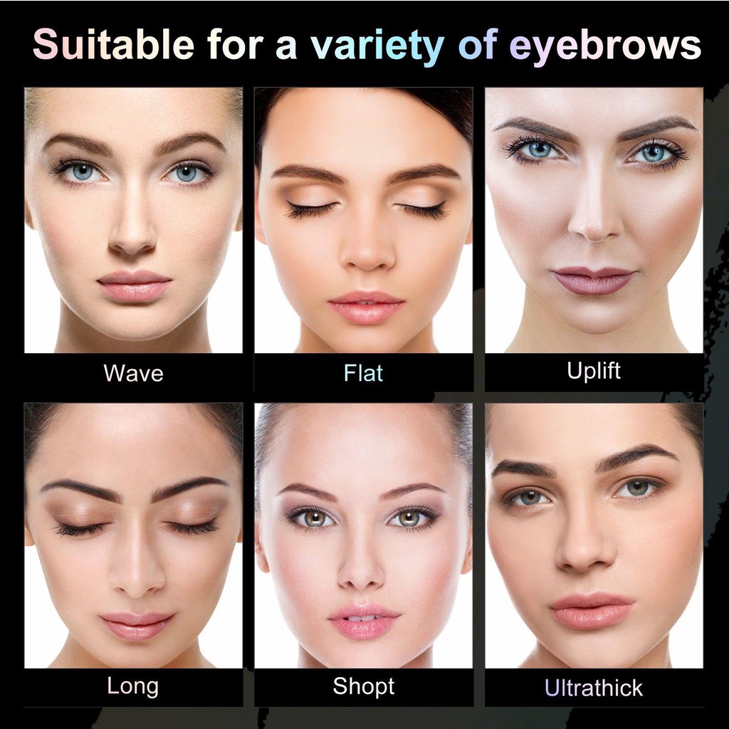 Bộ Con Dấu Trang Điểm Lông Mày Chống Nước Tiện Dụng